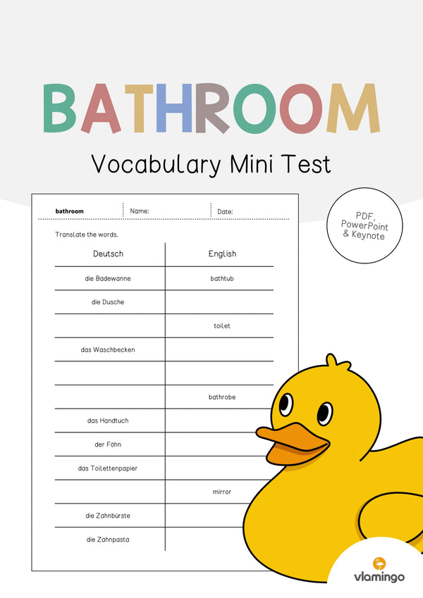 de englisch bathroom vocabulary mini test 001