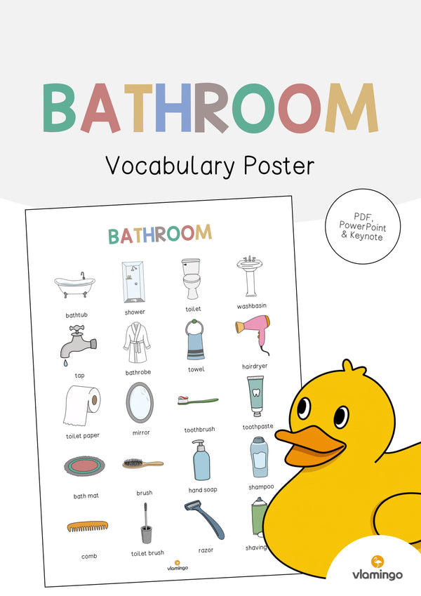 de englisch bathroom vocabulary poster 001