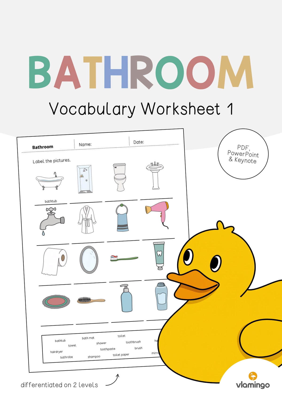 de englisch bathroom vocabulary worksheet 1 001