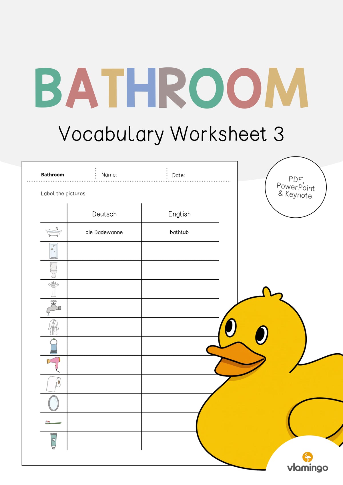 de englisch bathroom vocabulary worksheet 3 001