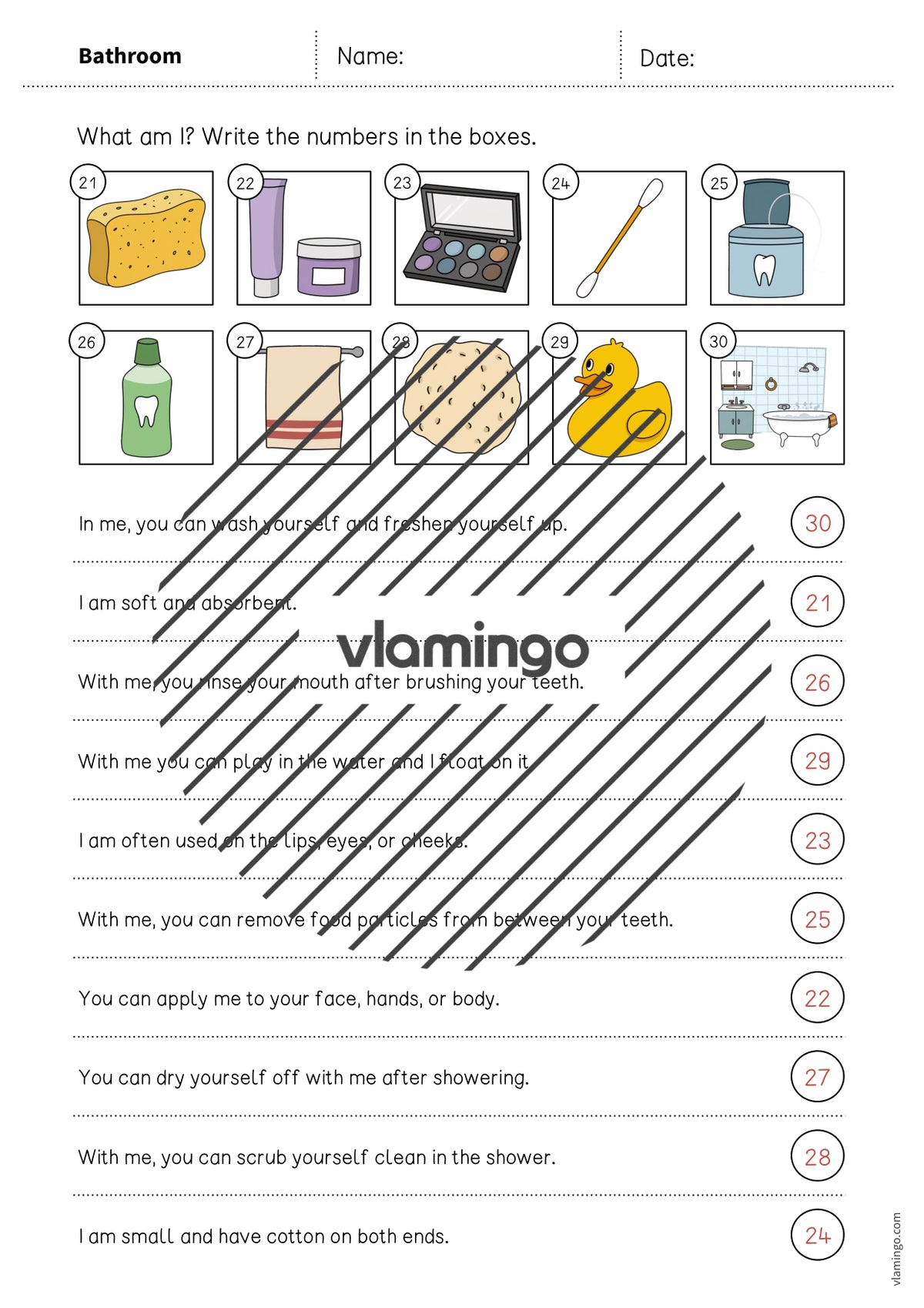 de englisch bathroom what am i worksheet 009