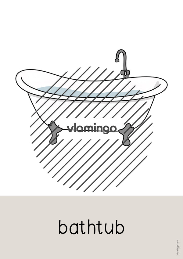 de englisch bathroom word and picture cards 003