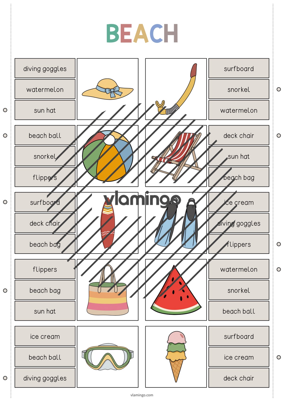 de englisch beach clip cards 004