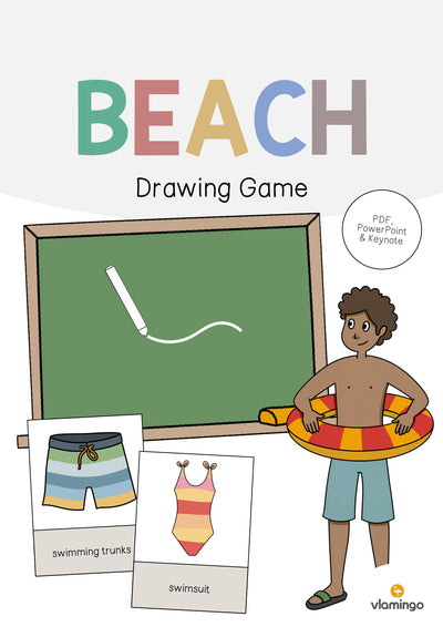Beach / Strand: Drawing Game (Englisch)