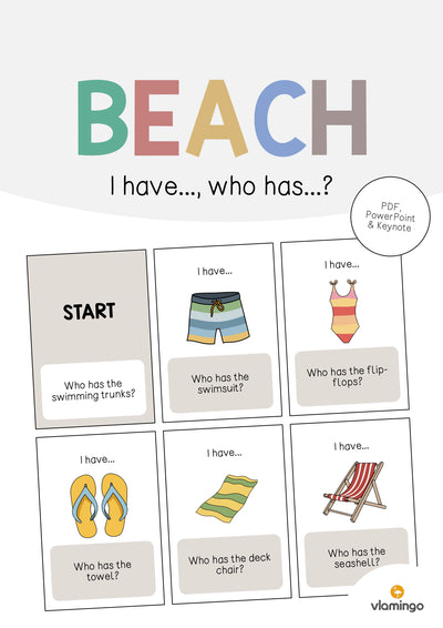 Beach / Strand: I have..., who has...? (Englisch)