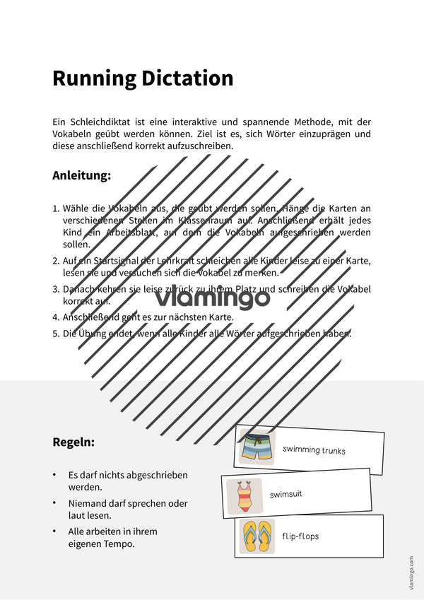 de englisch beach running dictation 002