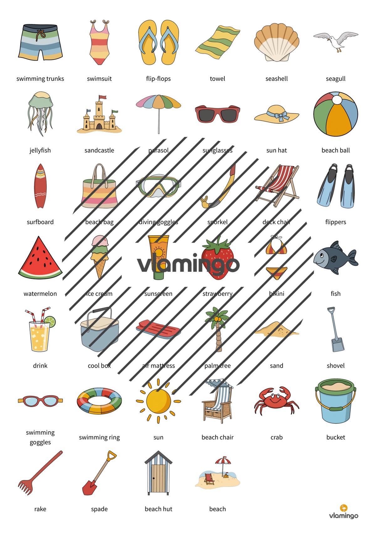 de englisch beach vocabulary fitness 003