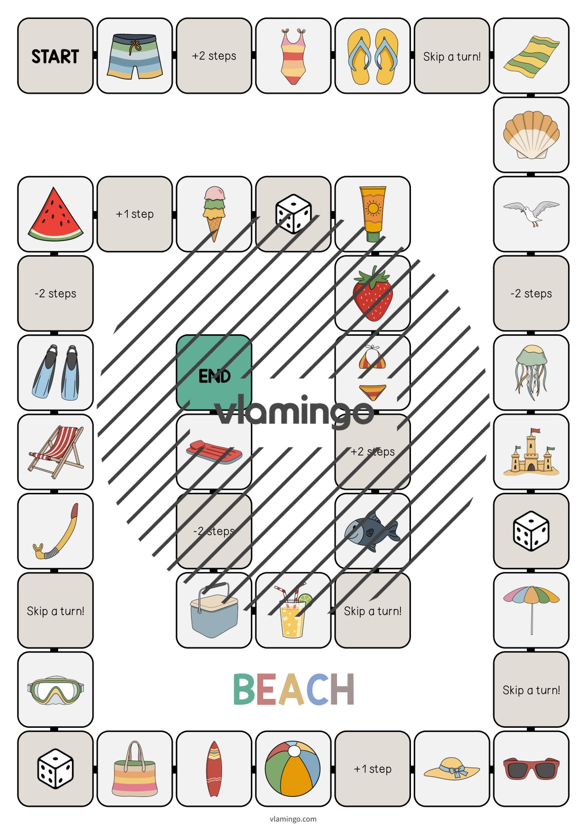 de englisch beach vocabulary game 003