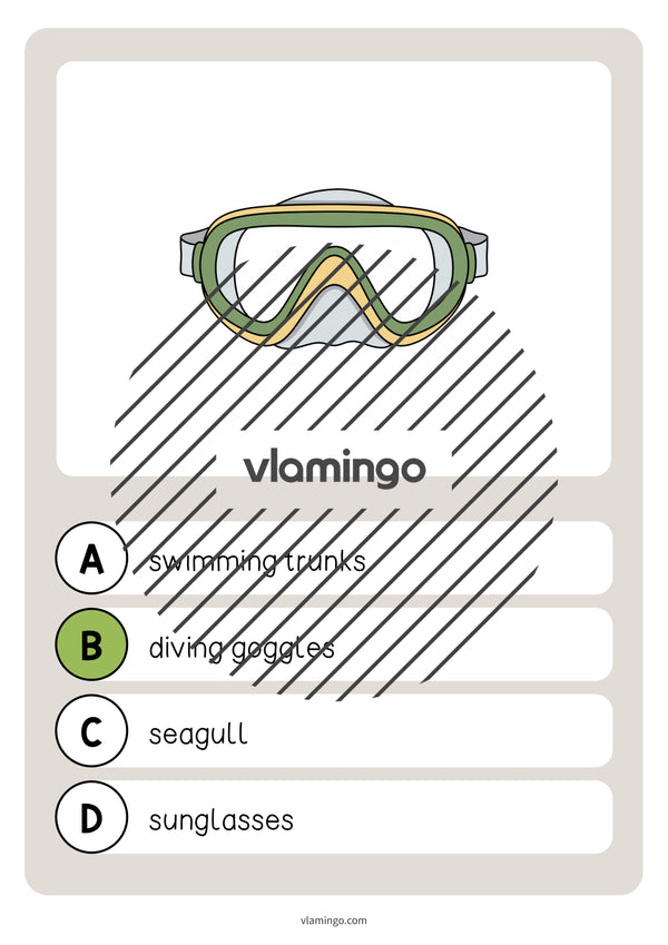 de englisch beach vocabulary quiz 034