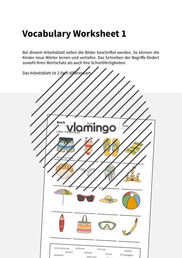 de englisch beach vocabulary worksheet 1 002