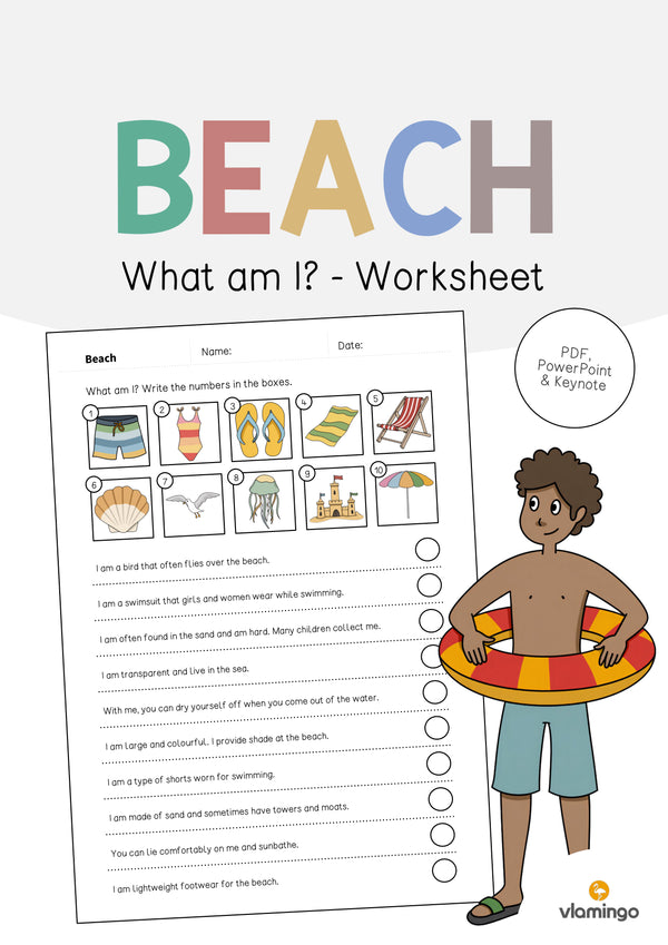 de englisch beach what am i worksheet 001