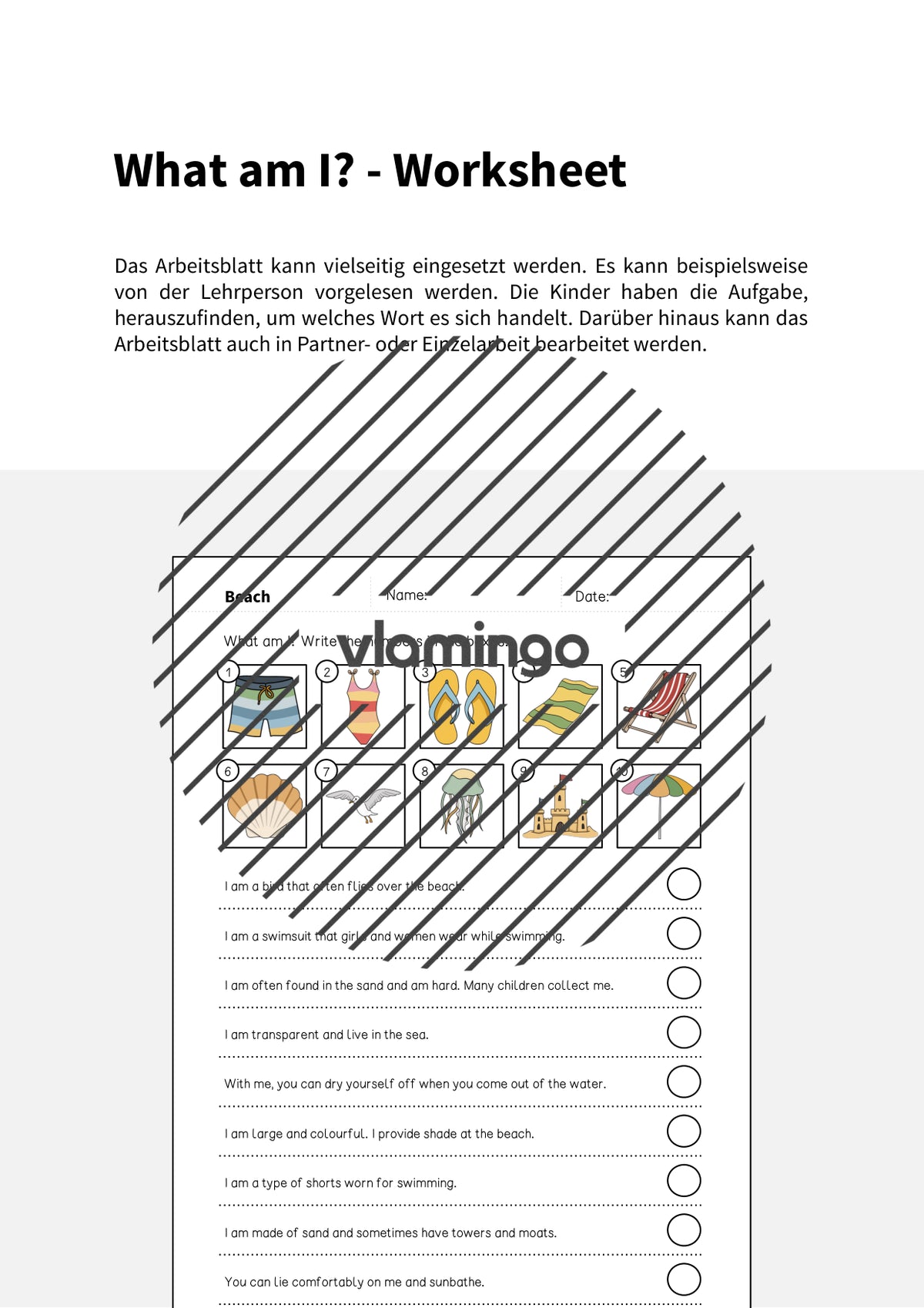 de englisch beach what am i worksheet 002
