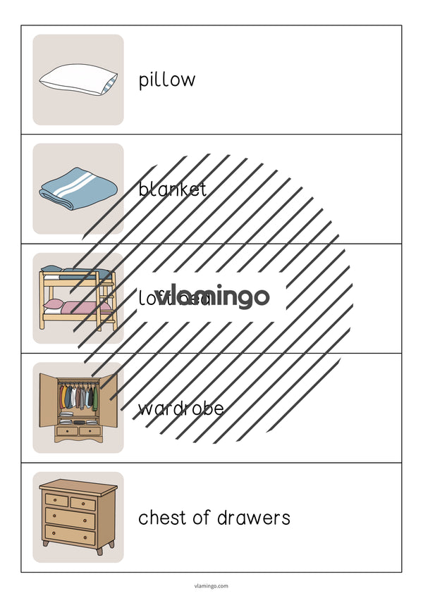de englisch bedroom running dictation 003