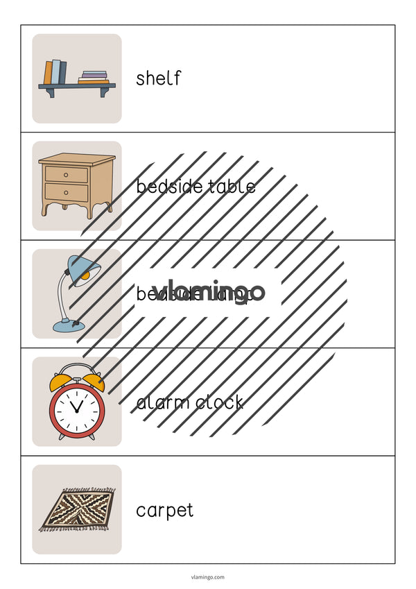 de englisch bedroom running dictation 004
