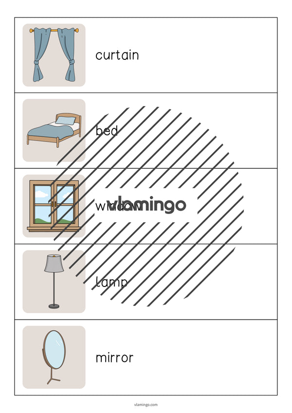 de englisch bedroom running dictation 005