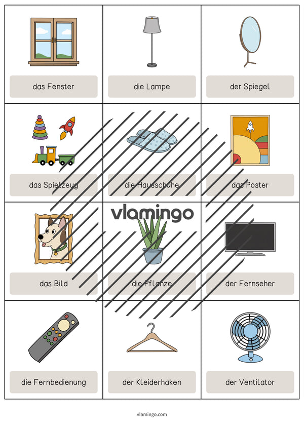 de englisch bedroom vocabulary cards 005