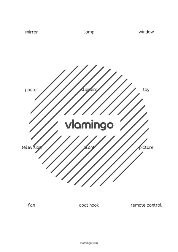 de englisch bedroom vocabulary cards 006