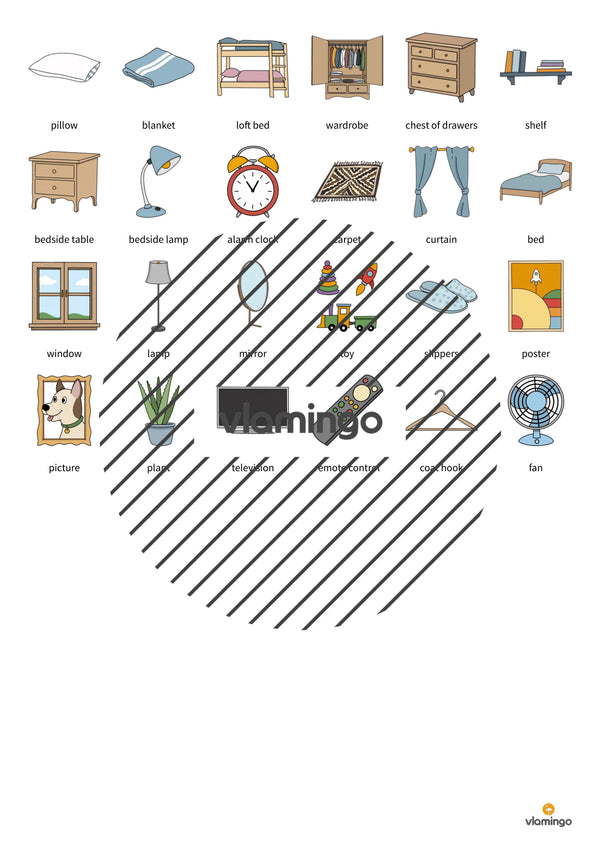 de englisch bedroom vocabulary fitness 003