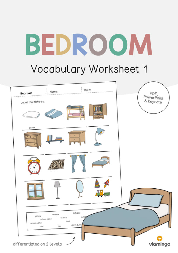 de englisch bedroom vocabulary worksheet 1 001