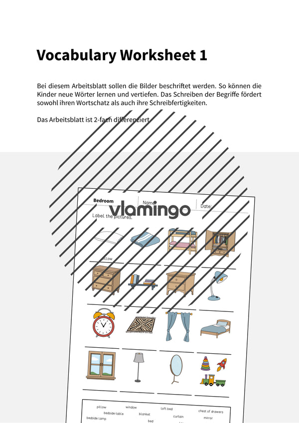 de englisch bedroom vocabulary worksheet 1 002