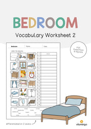 de englisch bedroom vocabulary worksheet 2 001