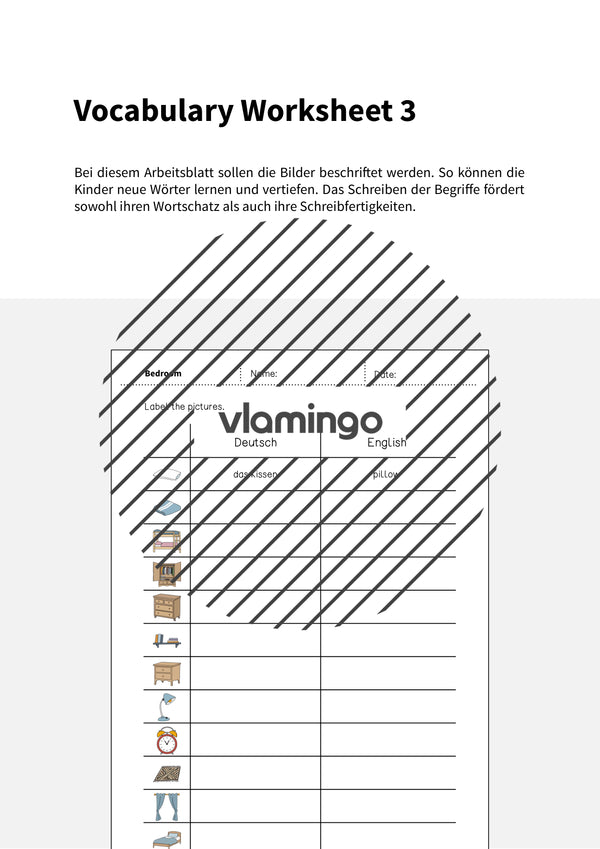 de englisch bedroom vocabulary worksheet 3 002