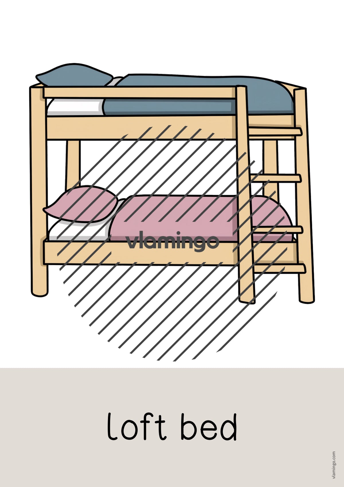 de englisch bedroom word and picture cards 005