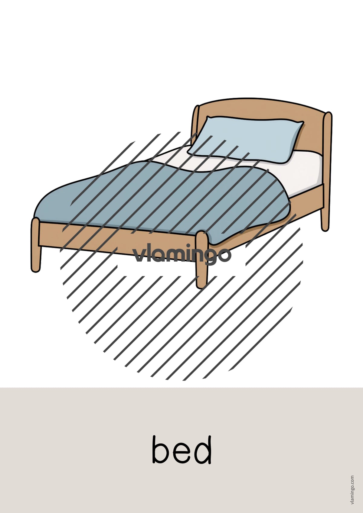 de englisch bedroom word and picture cards 014