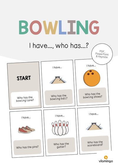 Bowling: I have..., who has...? (Englisch)