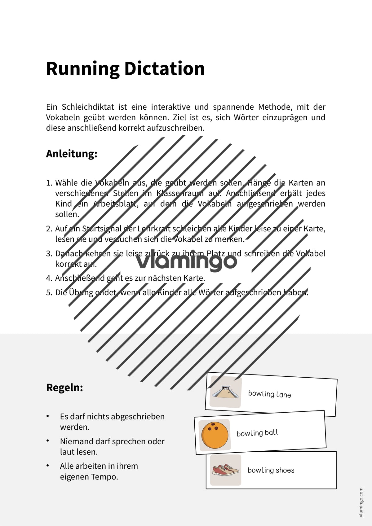 de englisch bowling running dictation 002