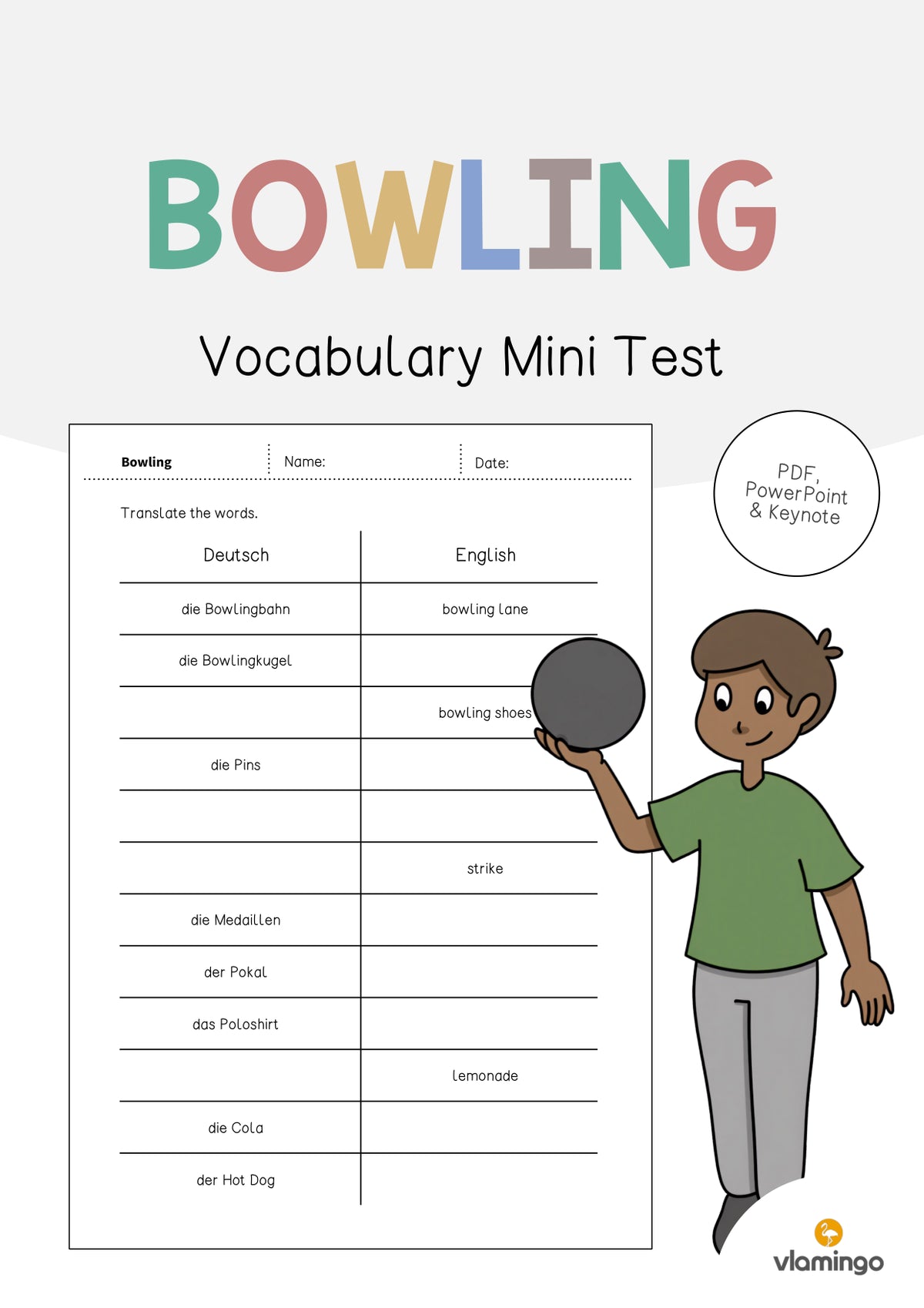 de englisch bowling vocabulary mini test 001