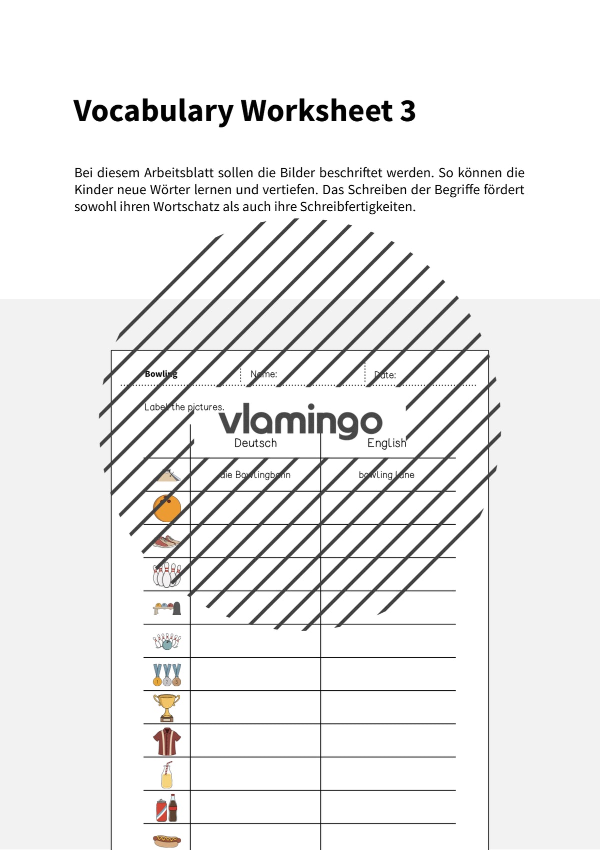 de englisch bowling vocabulary worksheet 3 002