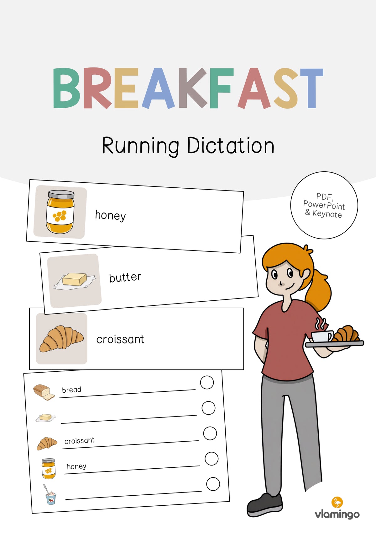 de englisch breakfast running dictation 001