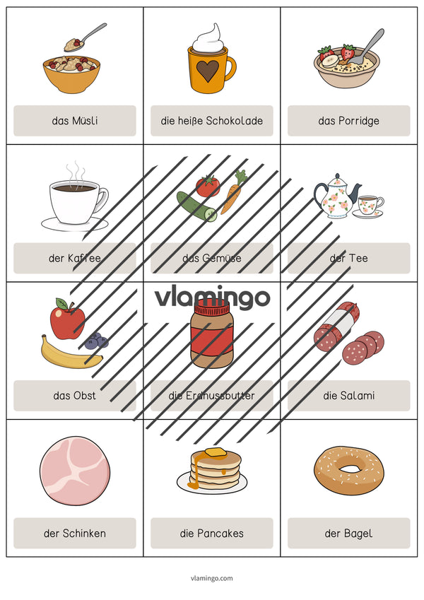 de englisch breakfast vocabulary cards 005