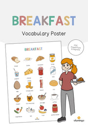 de englisch breakfast vocabulary poster 001