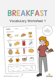 de englisch breakfast vocabulary worksheet 1 001