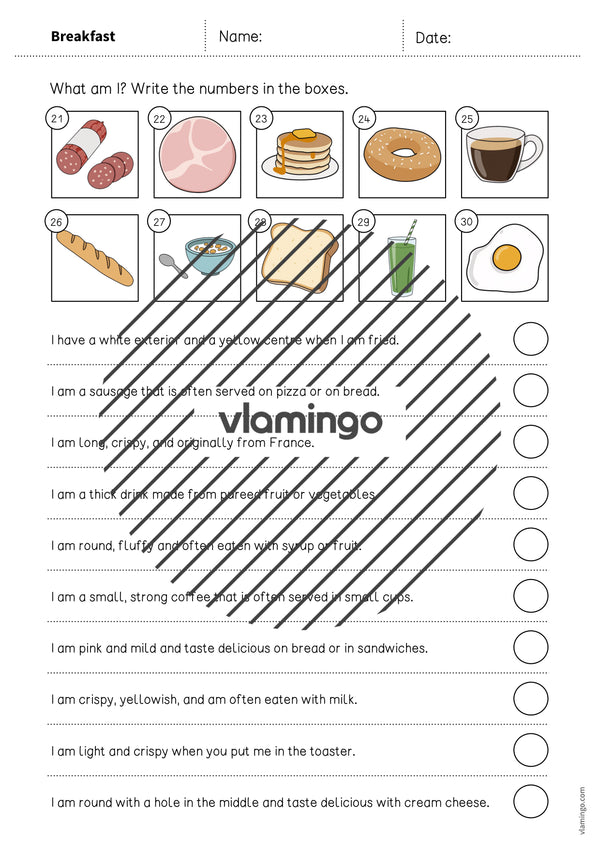 de englisch breakfast what am i worksheet 005