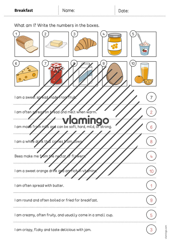 de englisch breakfast what am i worksheet 007