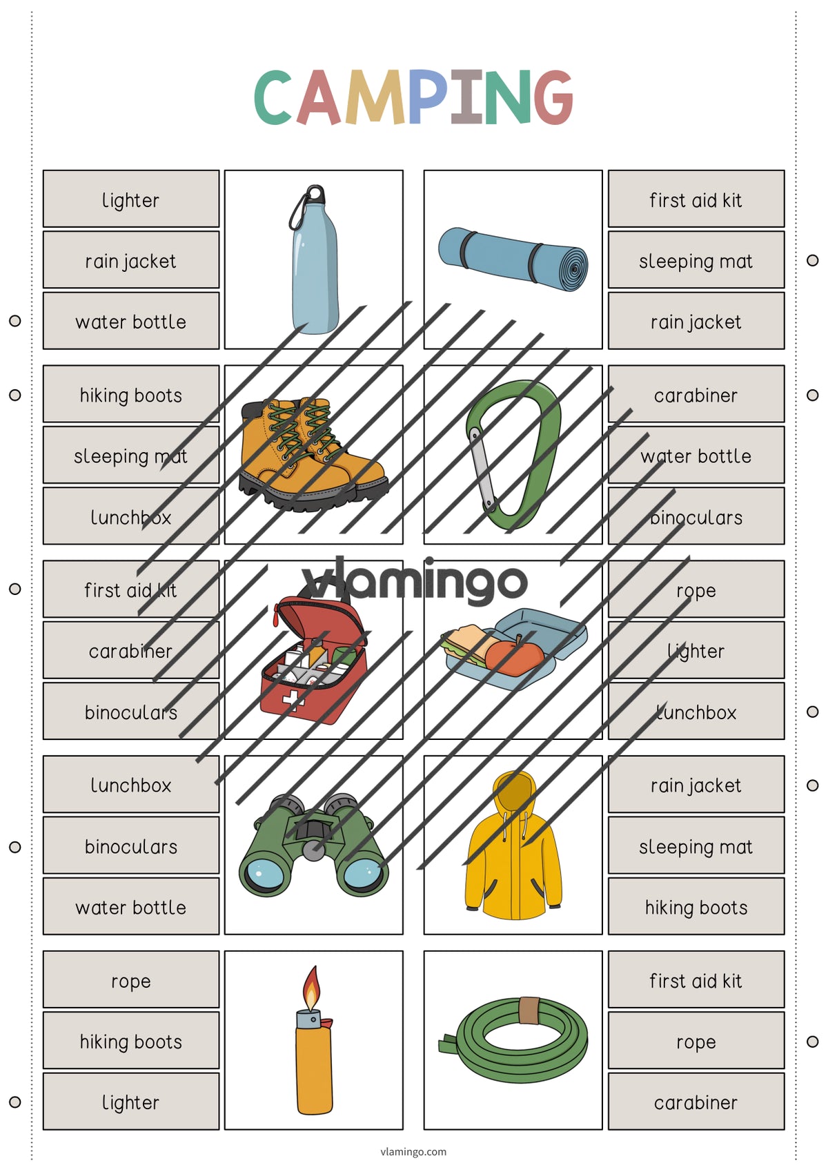 de englisch camping clip cards 004