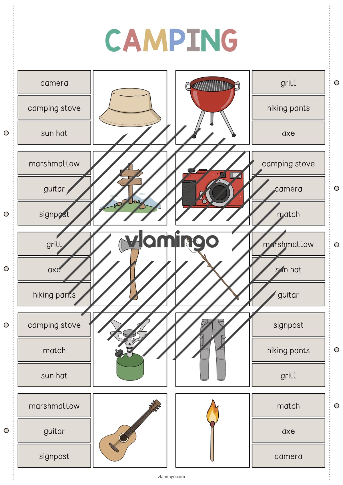 de englisch camping clip cards 005