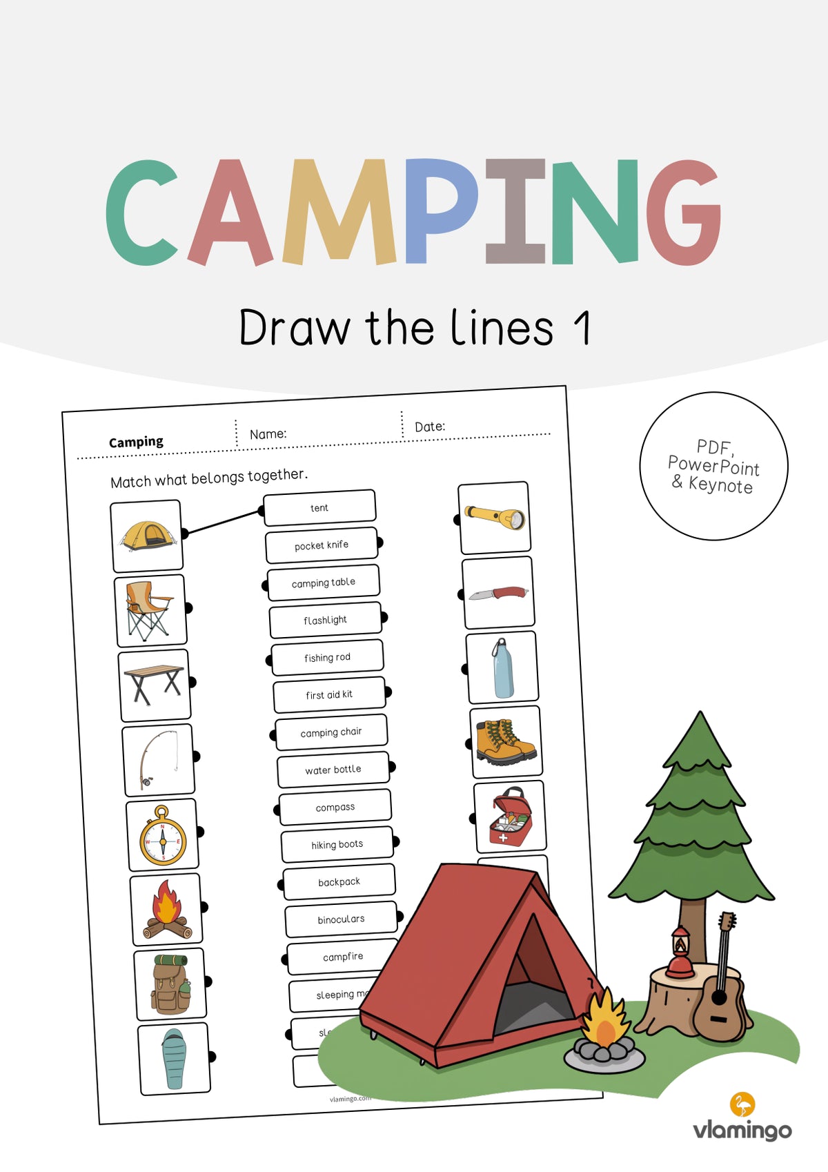 de englisch camping draw the lines 1 001