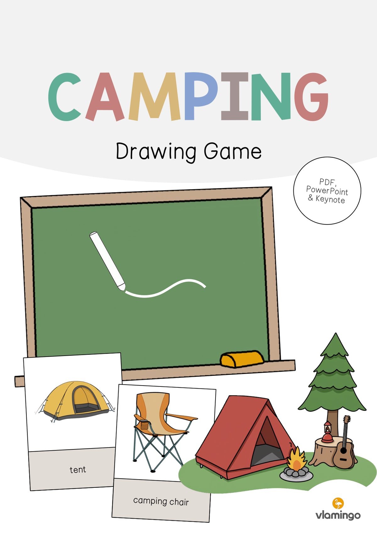 de englisch camping drawing game 001