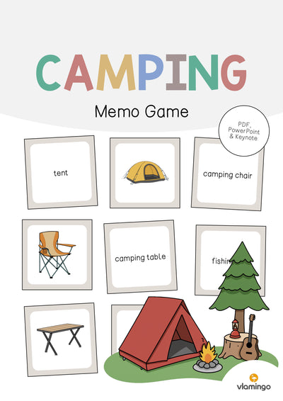 Camping: Memo Game (Englisch)