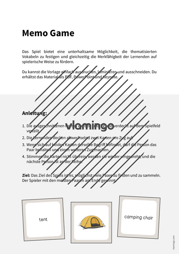 de englisch camping memo game 002