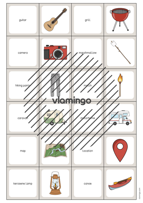 de englisch camping memo game 005