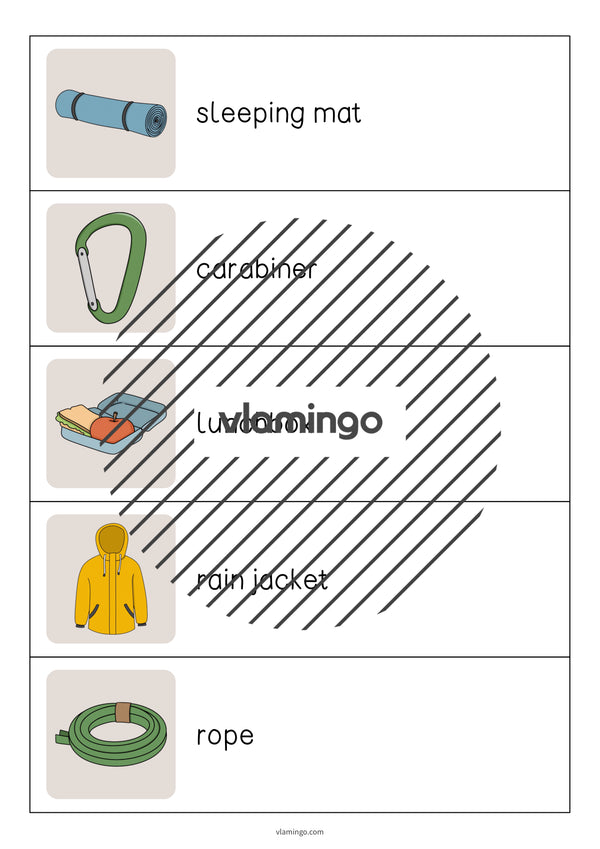de englisch camping running dictation 006