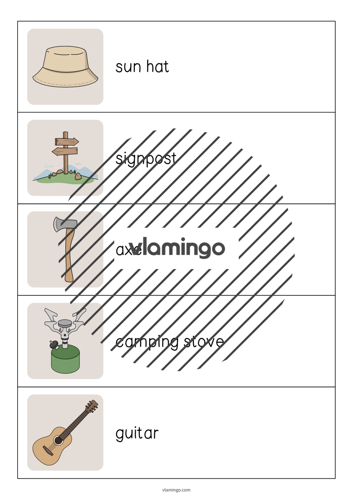 de englisch camping running dictation 007