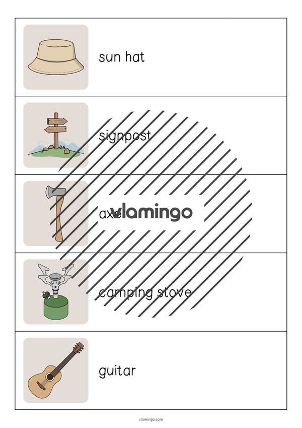 de englisch camping running dictation 007