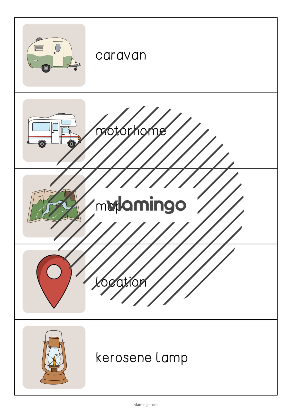 de englisch camping running dictation 009