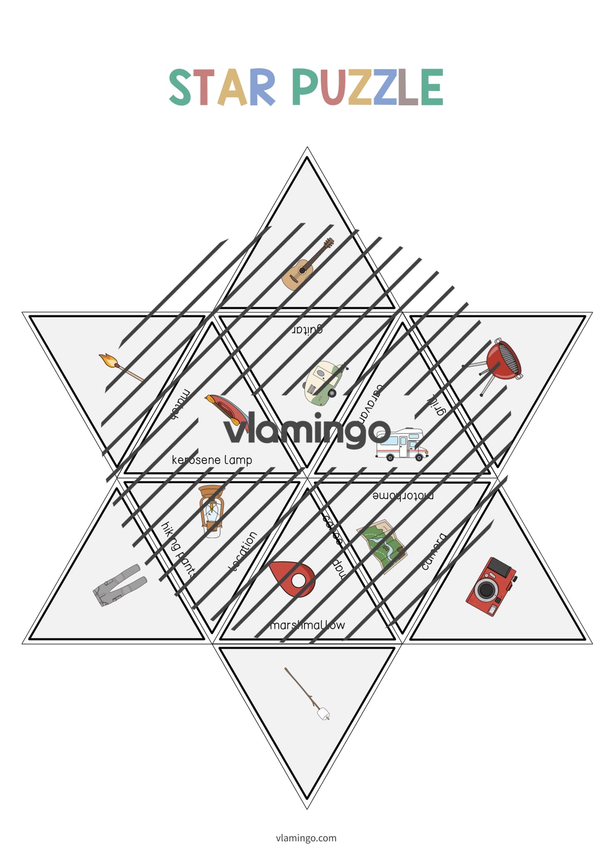de englisch camping star puzzle 012